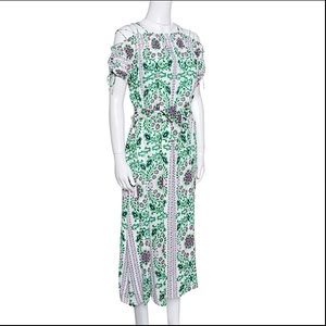 Tory Burch Asilomar Garden Party Floral Midi Dress